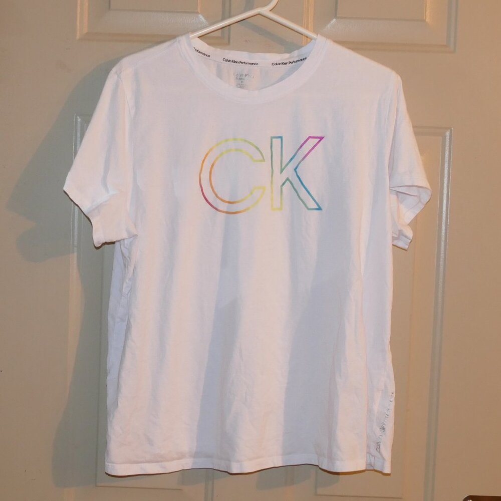 Calvin Klein Performance Plus Size Logo Letter Graphic T-shirt